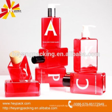 Hot sell square PETG plastic hair dye bottle